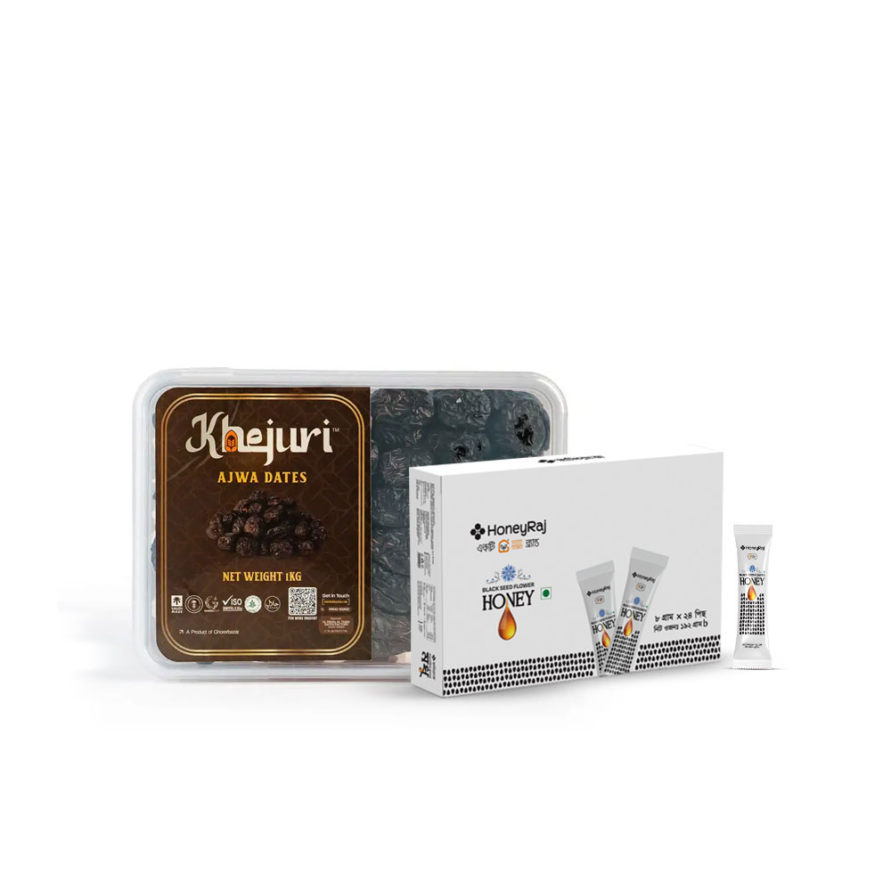 Jumbo Premium Ajwa & Black Seed Honey Sachet Combo 1